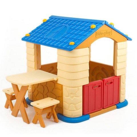 쿠쿠토이즈 에듀플레이하우스2(바이올렛)(놀이집+테이블+의자세트)