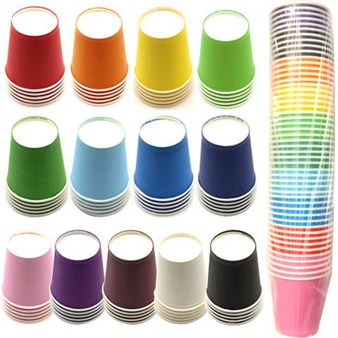 [KOMO] 칼라컵(50개) - 색상선택, 혼합, 1개