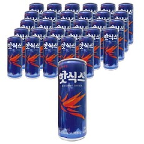 핫식스 롯데칠성음료 에너지음료, 30개, 250ml