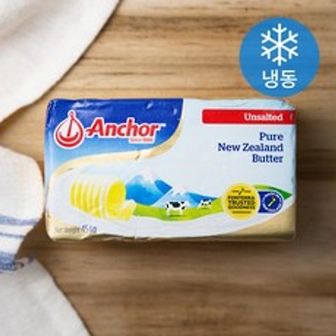 앵커 버터 무가염 (냉동), 454g, 1개