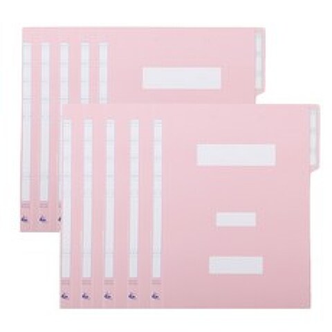도리미 컬러 정부 화일, 핑크, 10매