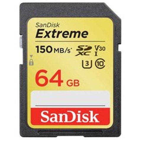샌디스크 익스트림 SDXC 메모리카드 SDSDXV6-064G, 64GB