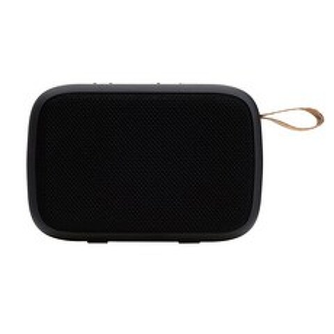 로이체 컴팩트 듀얼드라이브 휴대용 블루투스 스피커, BTS-240, 블랙