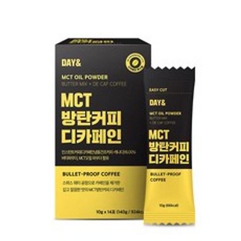 데이앤 MCT 오일 방탄커피 디카페인 커피믹스, 10g, 14개