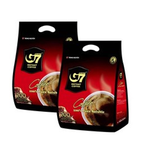 G7 블랙커피 퓨어 블랙 커피, 2g, 400개