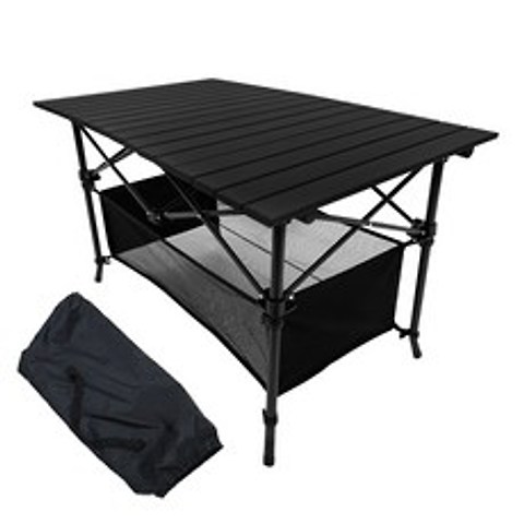 조아캠프 시스템 캠핑 테이블 OT119 + 보관가방, 블랙