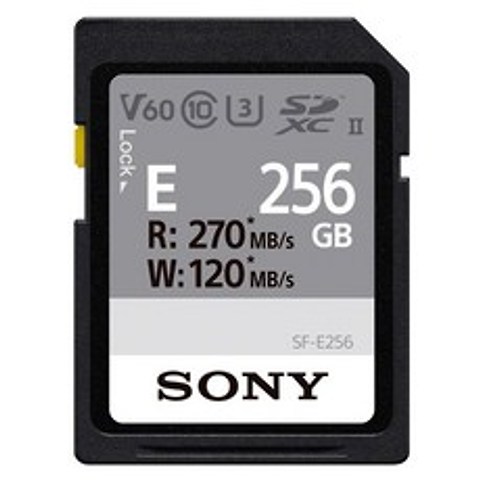 소니 SDXC UHS 2 U3 메모리카드 SF-E256, 256GB