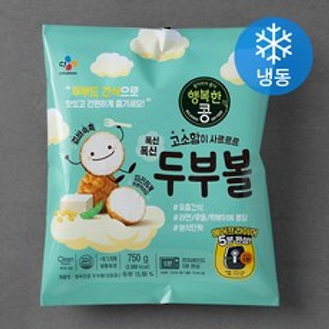 CJ제일제당 행복한콩 폭신폭신 두부볼 (냉동), 750g, 1개