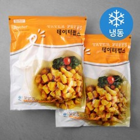 데이쉐프 테이터펍스 감자튀김 (냉동), 1.2kg, 2개