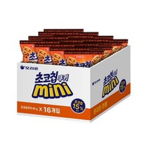오리온 초코칩쿠키 미니, 45g, 16개