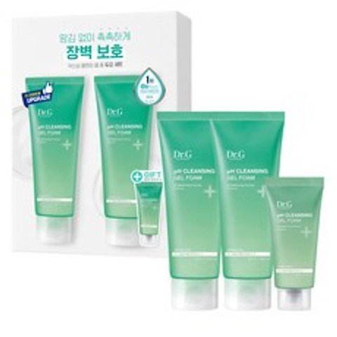 닥터지 약산성 클렌징 젤 폼 듀오 100ml x 2p + 30ml 세트, 1세트