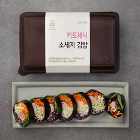 조르니키친 키토제닉소시지 김밥 (냉장), 500g, 1개
