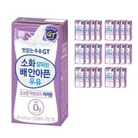 남양유업 맛있는우유 GT 소화잘되는 배안아픈 저지방우유 24p, 4320ml, 1개