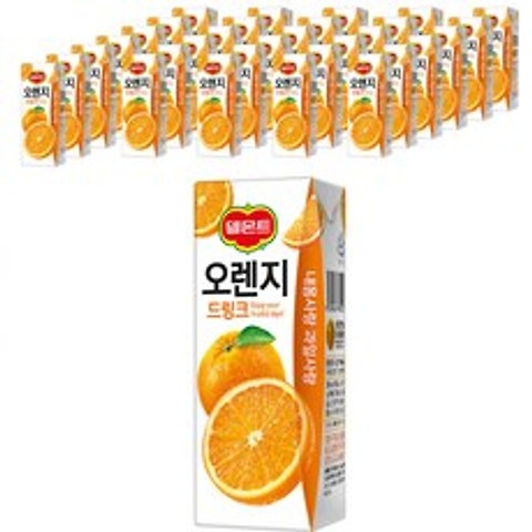 델몬트 드링크 오렌지, 32개, 200ml