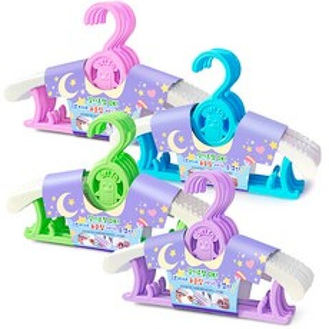 브리사 논슬립 길이조절 아기옷걸이 펭귄 4종 x 5p 세트, 핑크, 퍼플, 그린, 블루, 1세트