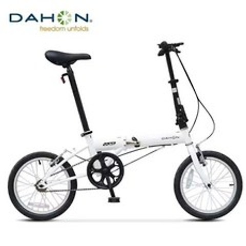 다혼 해외정품 YUKI 접이식 미니벨로 자전거 16인치휠 다양한 색상, 16 인치cm, 하얀