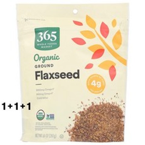 (미국) 1+1+1 홀푸드마켓 아마씨 가루 분말 397g 총3팩 365 by Whole Foods Market Organic Flaxseed Ground