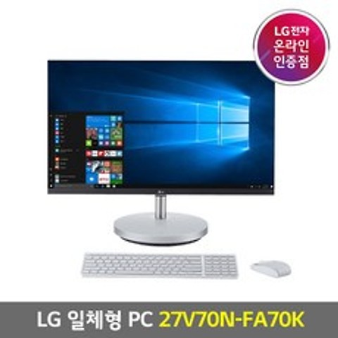 LG전자 일체형PC 27V70N-FA70 램16G SSD1TB + HDD 2TB, RAM 16G + SSD 1TB + HDD 2TB, 27V70N-FA70K