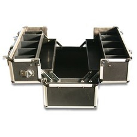 N007Y-B 알루미늄 다용도가방 양쪽개폐/열쇠형 공구가방 공구함 화장품가방 메이크업 코디가방
