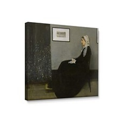 - 회색과 검은 색의 정렬 세계에서 가장 유명한 그림 시리즈 캔버스 벽 아트 (04 Arrangement in Grey and Black No 1 24