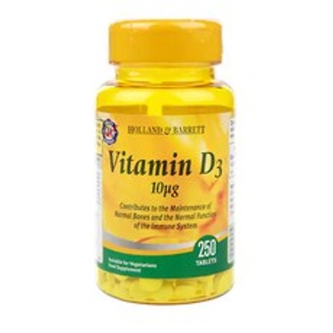Holland & Barrett Vitamin D3 홀랜드앤바렛 비타민D3 10mg 250타블릿 2팩