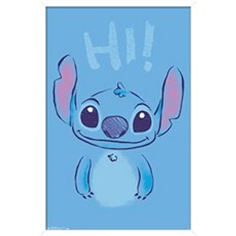 Disney Lilo와 Stitch - 안녕하세요 14.725 x 22.375 백서 계 버전 (14.725