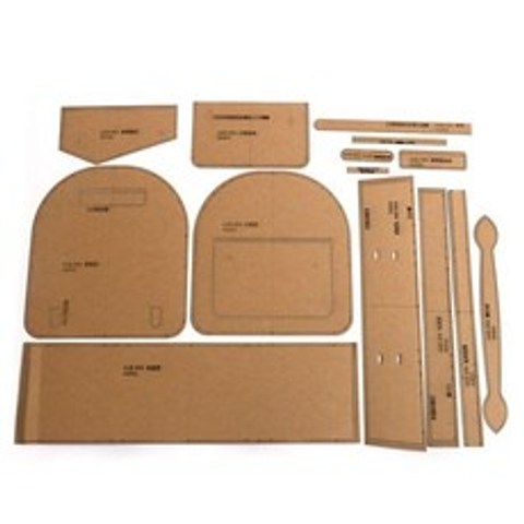 DIY 가죽 공예 미니 가방 공주 가방 바느질 패턴 종이 템플릿 배낭 만들기 금형 가죽 공예 도구, AABNP354
