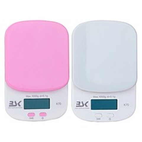 올댓세일 가정용 주방 전자저울 K70, 핑크