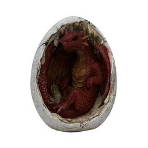 4.75 Inch Red Dragon Hatching Egg Casing Statue Competition, 본상품