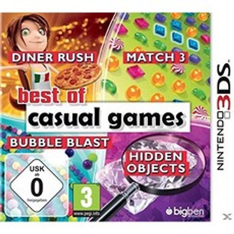 Bigben Interactive Best of Casual Games video-Game (Nintendo 3DS Arcade E (for everyone)), 단일옵션