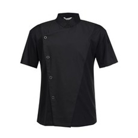 그랜드유니폼 매쉬오픈넥 차이나카라 블랙 반팔조리복(GU30-5BB) 조리복 쉐프복