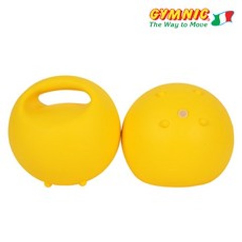 짐닉 트레이닝볼 세트 2ea 1세트(노랑) /핸드그립 메디신볼 중량볼 웨이트볼, 단품