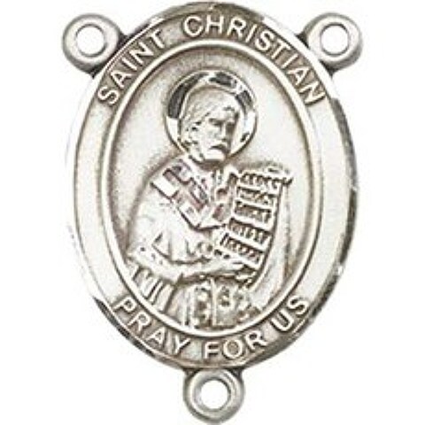 RIF Storage Sterl. Silv-R Saint Chriscan Demosthenes Rosary Central 3 4 inches # A-1-2193, 본상품