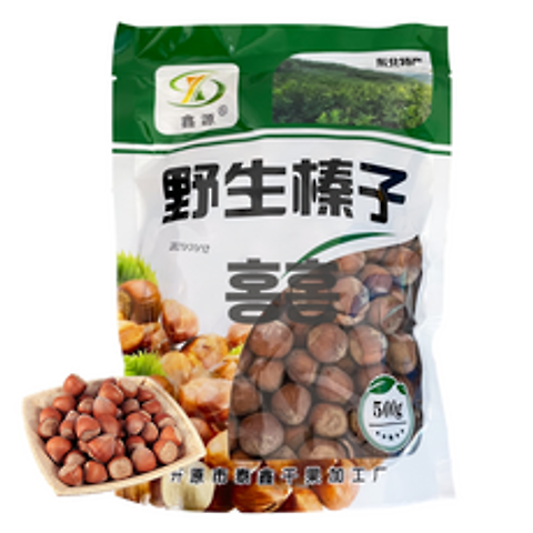 홍홍 중국식품 중국 볶은개암 큰알(대) 헤이즐넛 깨금 견과류, 500g