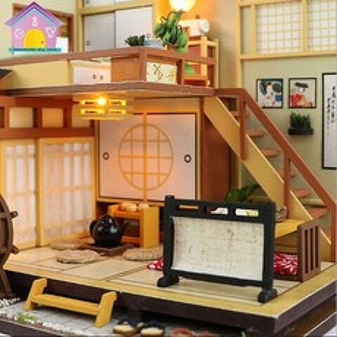 에코벨 DIY 미니어처하우스 일본식다다미/만들기 도구세트제공, 일본식다다미 하우스