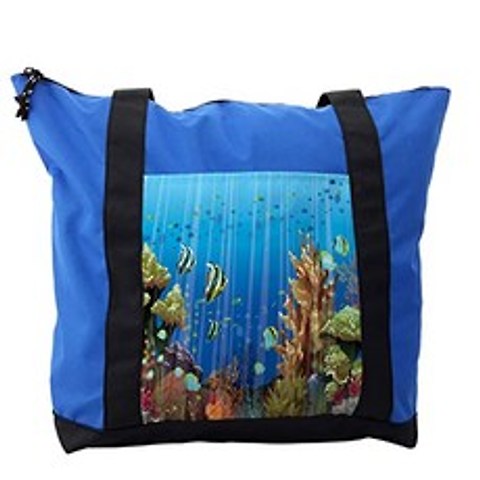 Marine shoulder bags underwater world exotic zippered durability, 본상품