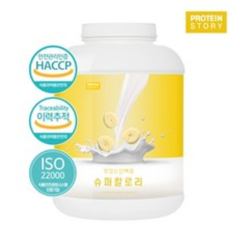 프로틴스토리 슈퍼칼로리 4kg 바나나 살찌는 체중증가 게이너보충제, 1개