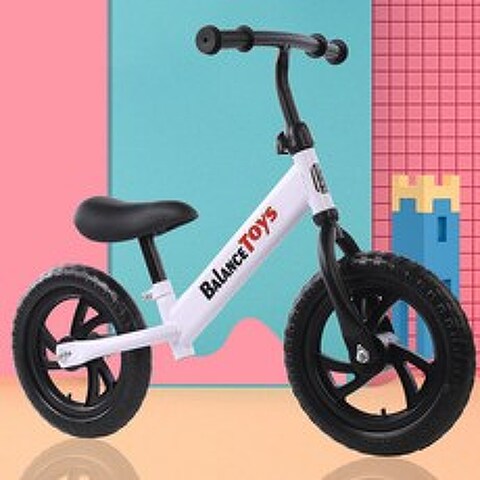 칠나무 유아용 밸런스 자전거 장난감 호버보드 BDD1217-11, 화이트