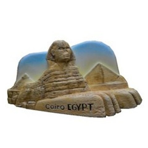 [해외] 이집트 피라미드 스핑크스 아로마 테라피 콜드 도자기 손으로 그린 냉장고 자석 여행 기념품 냉장고 마그네틱 스티커, 상세내용표시