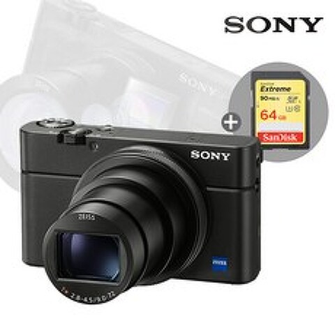 소니 DSC-RX100VII (RX100M7)공식대리점 디지털카메라, RX100VII+64GB메모리(4K지원)