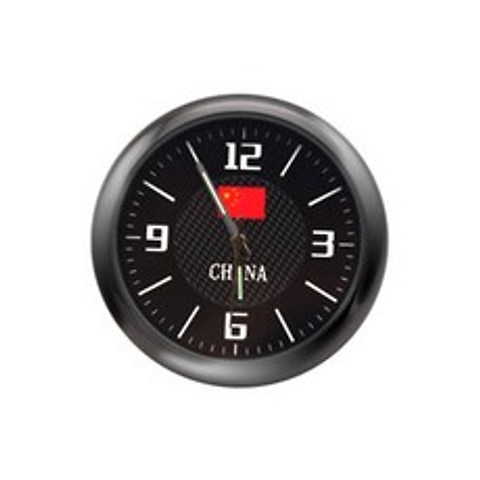 차량용시계 MAZDA앙크 CX-5ATENZA자동차 차량용 시계 손목시계 숫자 전자 원형시계 야광, T01-작은국기-자유롭게붙임