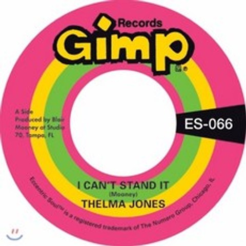 Thelma Jones (델마 존스) - I Can’t Stand It b/w Only Yesterday [7인치 LP]