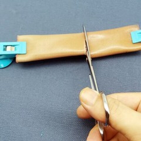 실리콘 섬유직물 장봉합 연습키트 외과 봉합 실습모형