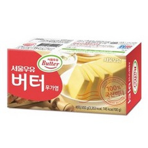 서울우유 버터 무가염 450g 