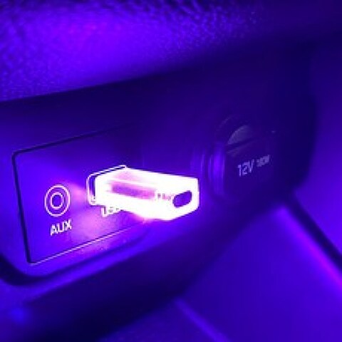 자동차 RGB USB 무드등 차량용 풋등 실내등 LED조명, BLT10 USB무드등, 1개
