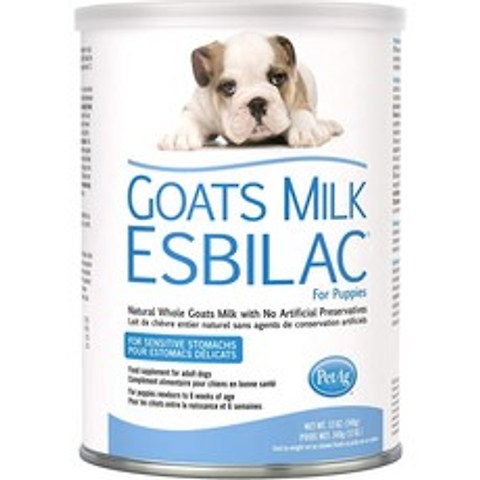 PetAg Esbilac Gots Milk Powder Puppy Milk Replacer - 민감한 소화 시스템을 가진 강아지를 위한 우유 공식 - 12 oz : 애완, 1, 단일옵션