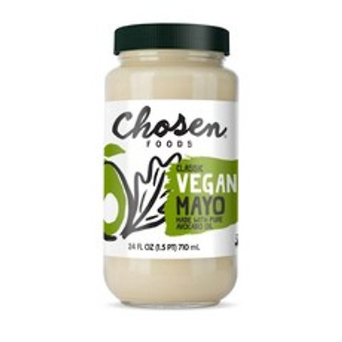 Chosen Foods 초슨푸드 클래식 비건 아보카도 오일 마요 마요네즈 24oz(710mL) 1팩 Avocado Oil Vegan Mayo, 1개, 710ml