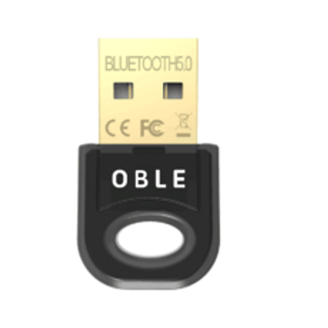오블 블루투스 5.0 동글 USB 리시버, 블랙, LC-0001B