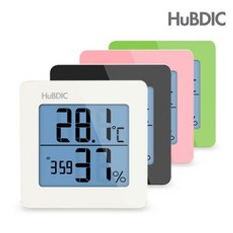 휴비딕 온도습도계 시계표기 온습도계 HT-1 (화이트)