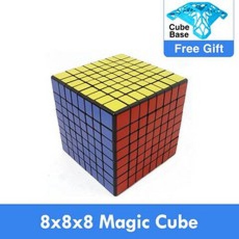 Shengshou 8x8x8 큐브 퍼즐 블랙 8.5cm 매직 큐브 8*8*8 스피드 퍼즐 8x8 큐, 상세내용참조, 상세내용참조, 상세내용참조
